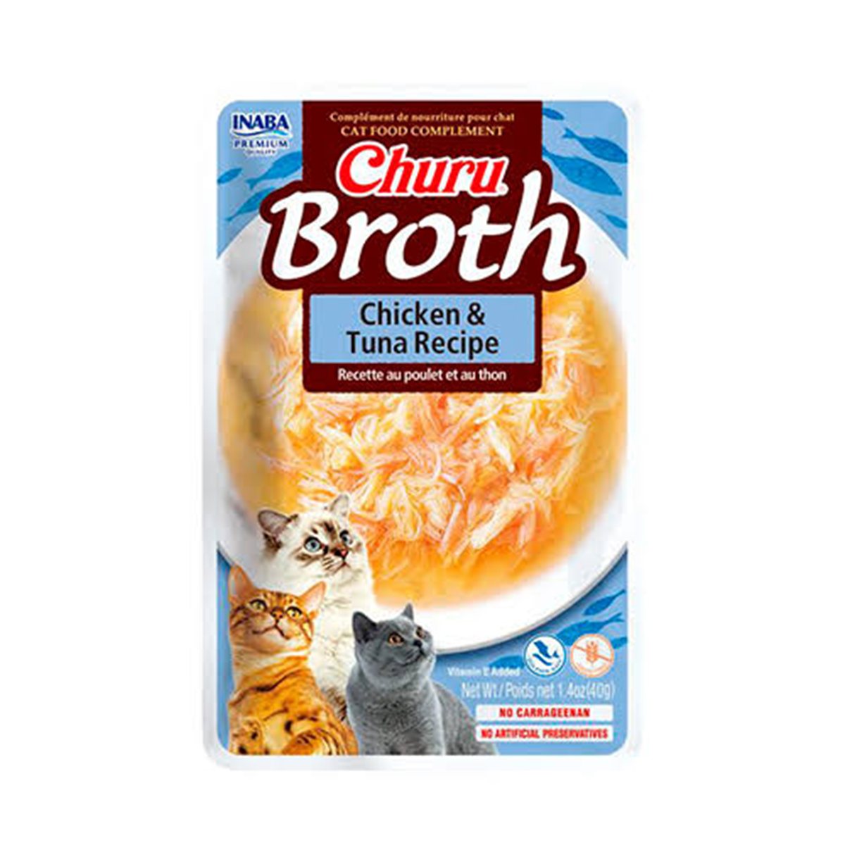 CHURU CAT BROTH CHICKEN&TUNA POUCH * 40g