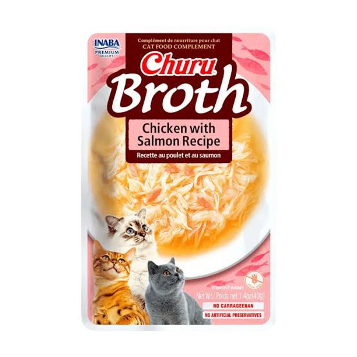 CHURU CAT BROTH CHICKEN&SALM POUCH * 40g