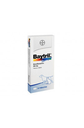 BAYTRIL 50 mg PERROS  GATOS X 1TABLETA