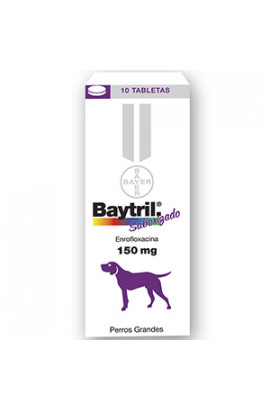 BAYTRIL 150 mg PERROS GRANDES X 1TABLETA