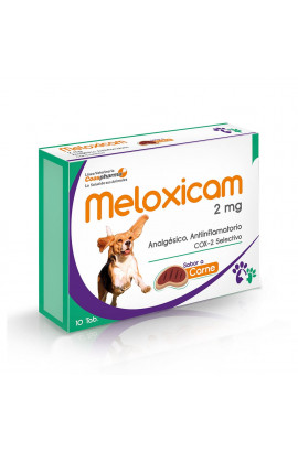 MELOXICAM SABOR CARNE 2 mg X 10 Tabletas