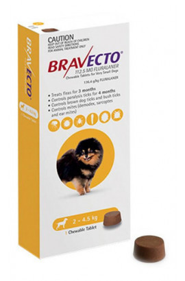 BRAVECTO 112.5 mg 1 Tab 2-4.5 kg