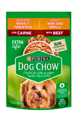 DOG CHOW POUCH ADULTOS MINIS Y PEQUEÑOS...