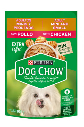 DOG CHOW POUCH ADULTOS MINIS Y PEQUEÑOS...