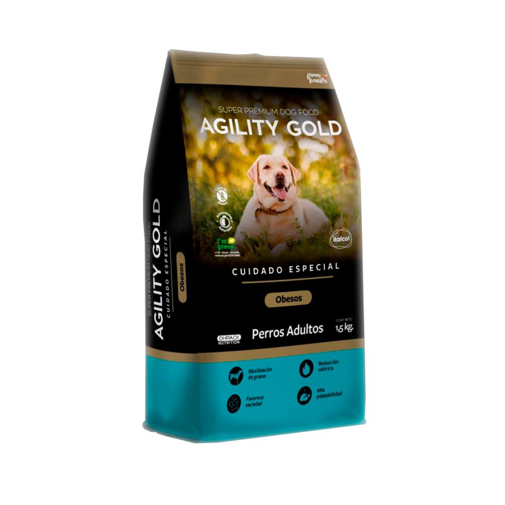 AGILITY GOLD DOG OBESOS X 1.5 kg