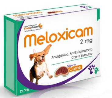 MELOXICAM SABOR CARNE 2 mg X 10 Tabletas