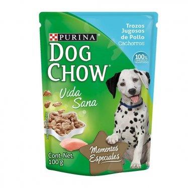 DOG CHOW POUCH CACHOR TROZO POLLO 100 gr