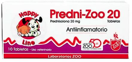 PREDNI-ZOO 20 mg Caja X 10 Tab