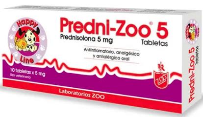 PREDNI-ZOO 5 mg Caja X 10 tab